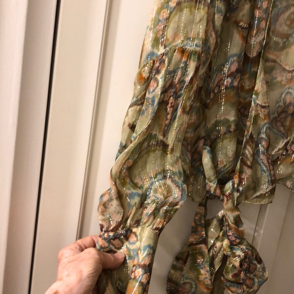 Watercolor Sheer Silk Patricia Pepe Blouse - Picture 5 of 6